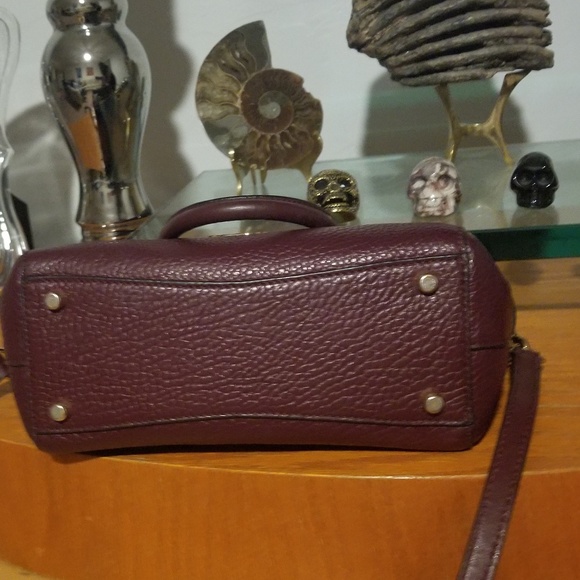Coach Leather mini Swagger Burgundy - Picture 5 of 7